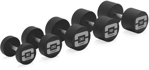 Toorx Professional MGP PRO Ronde Dumbbell - Rubber - per stuk - 28 kg