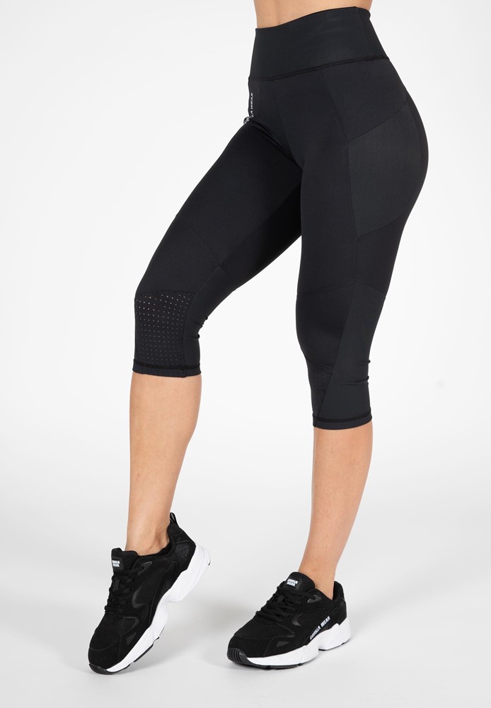 Gorilla Wear Monroe Cropped Legging - Zwart - XL