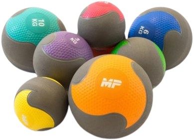 Muscle Power Rubber Medicijnbal - 4 kg-3