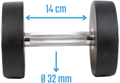 Muscle Power Ronde Dumbbell - 10 kg-2