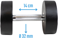 Muscle Power Ronde Dumbbell - 12 kg-2