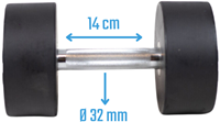 Muscle Power Ronde Dumbbell - 18 kg-2