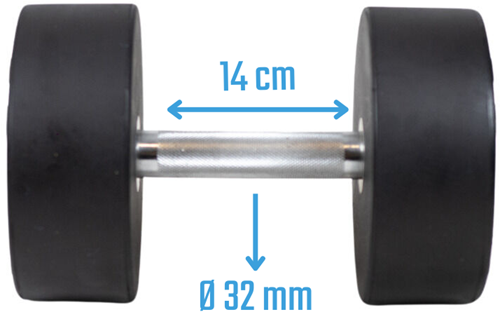 Muscle Power Ronde Dumbbell - 26 kg-2