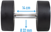 Muscle Power Ronde Dumbbell - 40 kg-2