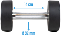 Muscle Power Ronde Dumbbell - 6 kg-2
