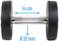 Muscle Power Ronde Dumbbell - 8 kg-2