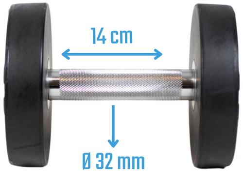Muscle Power Ronde Dumbbell - 8 kg-2