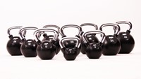 Muscle Power Rubberen Kettlebell - Zwart - 20 kg-2