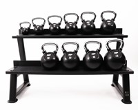 Muscle Power Rubberen Kettlebell - Zwart - 20 kg-3