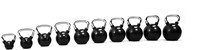 Muscle Power Rubberen Kettlebell - Zwart - 24 kg-3