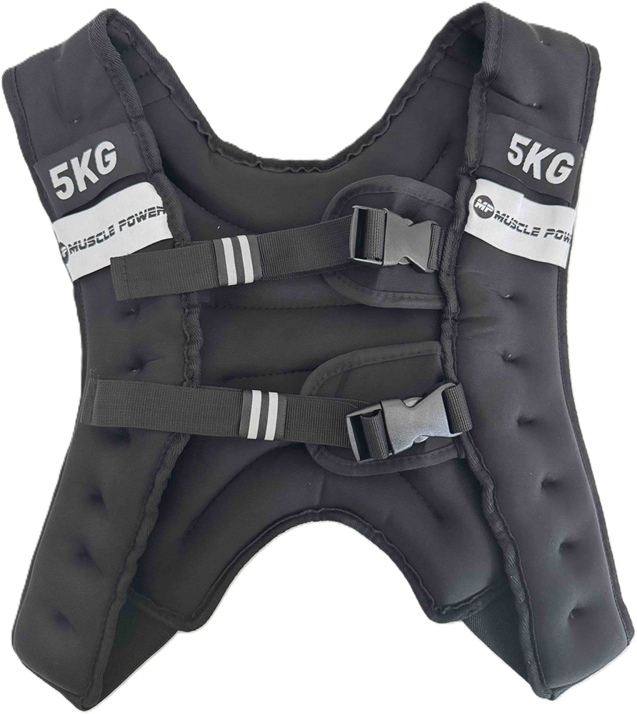 Muscle Power Gewichtsvest - Zwart - 5 kg