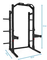 Muscle Power Basic Squat Rack - Zwart-2