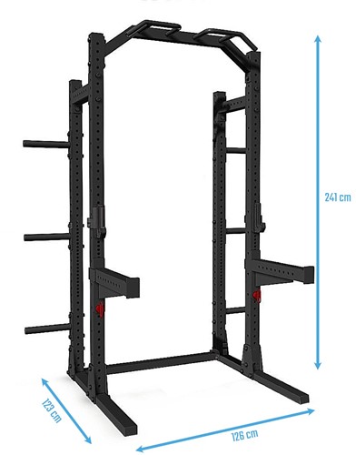 Muscle Power Basic Squat Rack - Zwart-2