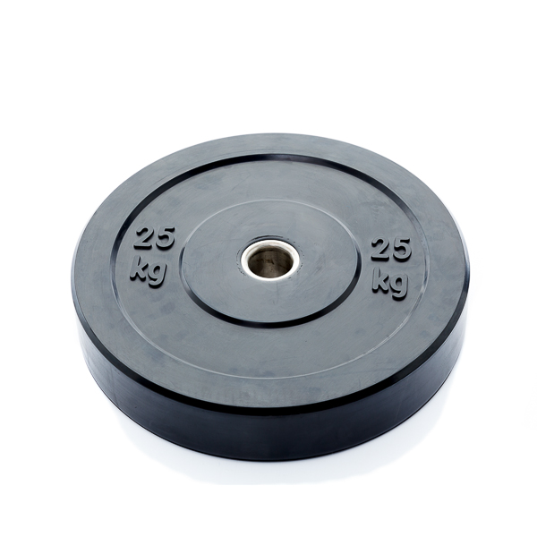 Olympic Black Bumper Plates 25 kg