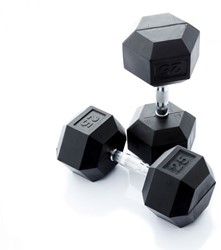 fitnessapparaat.nl Muscle Power Hexa Dumbbell - Per Stuk - 25 kg aanbieding