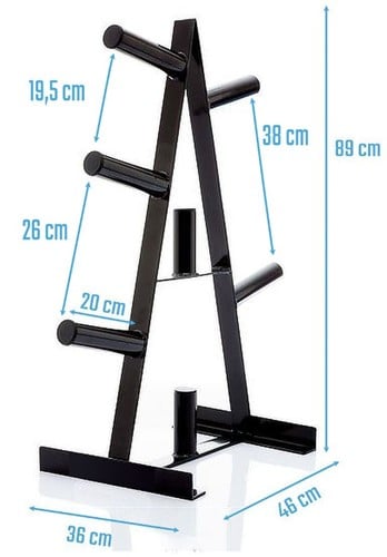 Muscle Power Opbergrek Light voor Olympische Halterschijven - Opbergsysteem-3