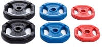 Muscle Power Aerobics Halterschijf - 30 mm - 2.5 kg - Blauw - Per stuk-2