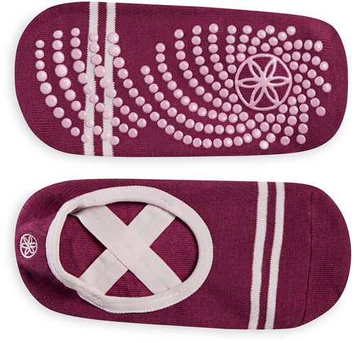 Gaiam Grippy Yoga Barre Socks - Anti-slip Yogasokken - Mulberry