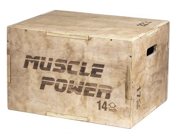 Muscle Power Houten Plyo Box Klein |