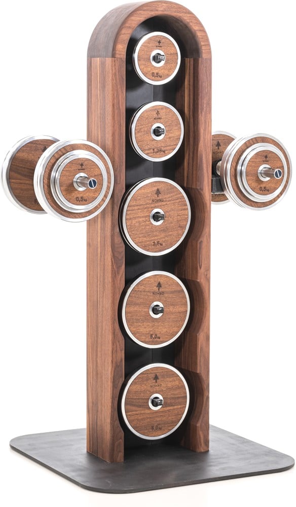Nohrd Weight Plate Tower - Opbergsysteem - Walnoot