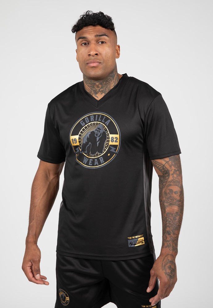 Gorilla Wear Orlando T-shirt - Zwart - 4XL