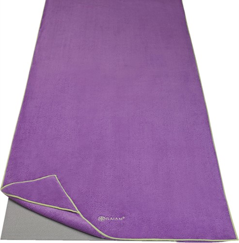 Gaiam Stay Put Yoga Handdoek - Purple