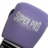 Super Pro Combat Gear Enforcer Lederen (Thai)Bokshandschoenen - Rood/Wit/Blauw