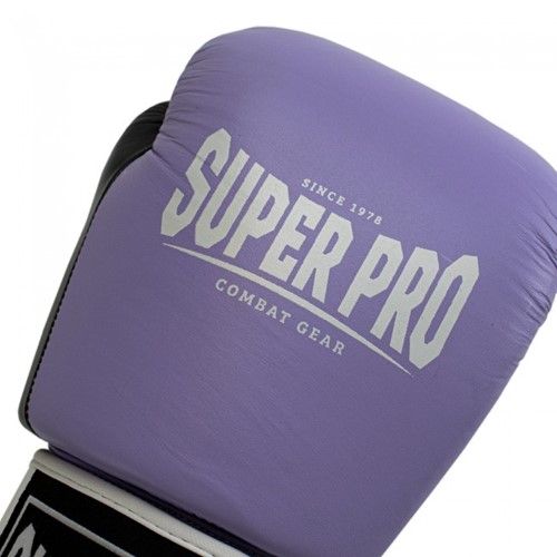 Super Pro Combat Gear Enforcer Lederen (Thai)Bokshandschoenen - Rood/Wit/Blauw