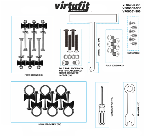 Hardware Kit VF06003-251, VF06003-305,  VF06051-305