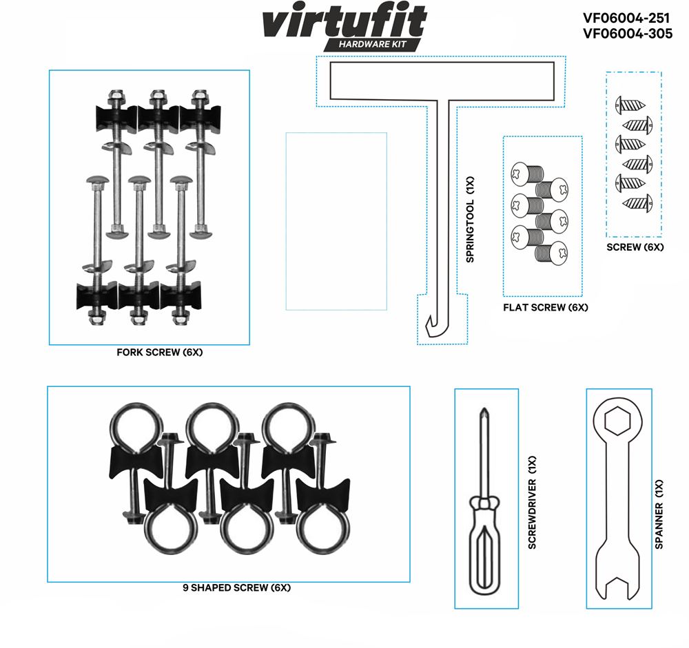 Hardware Kit VF06004-251, VF06004-305
