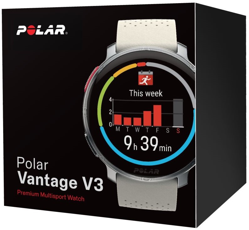 Polar Vantage V3 Sport Smartwatch met GPS Zilver Abrikoos S L