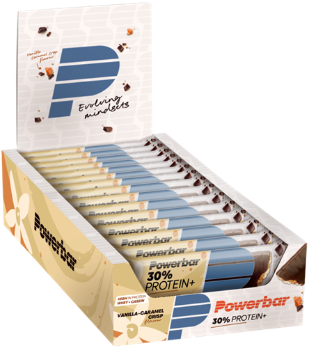 Powerbar 30% Protein+ Bar - 15 x 55 gr - Vanille Caramel Crisp