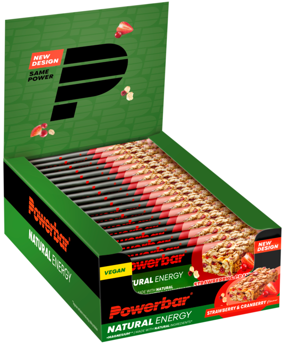 Powerbar Natural Energy Cereal Bar - 18 x 40 gr - Aardbei&Cranberry