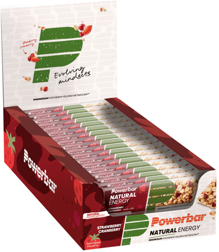 Powerbar Natural Energy Cereal Bar - 18 x 40 gr - Aardbei & Cranberry