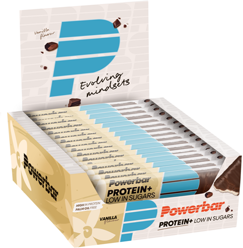 Powerbar Protein+ Bar Low Sugar - 16 x 35 gr - Vanille