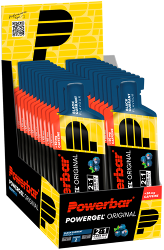 Powerbar Powergel Original Cafeine - 24 x 41 gr - Zwarte bes