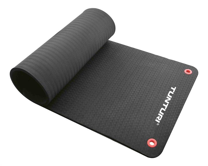Spanje Commotie Basistheorie Tunturi Fitnessmat Pro - Yogamat - 140 x 60 cm - Zwart | Fitnessapparaat.nl