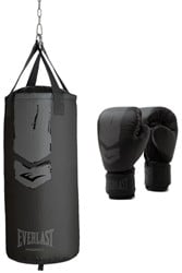 Everlast Prospect 2 Heavy Bag Kit - Bokszak & Bokshandschoenen - Zwart/Grijs