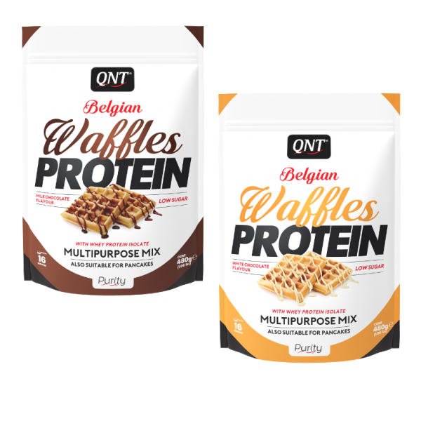 QNT Belgische Proteine Wafel Mix 480 gram White Chocolate