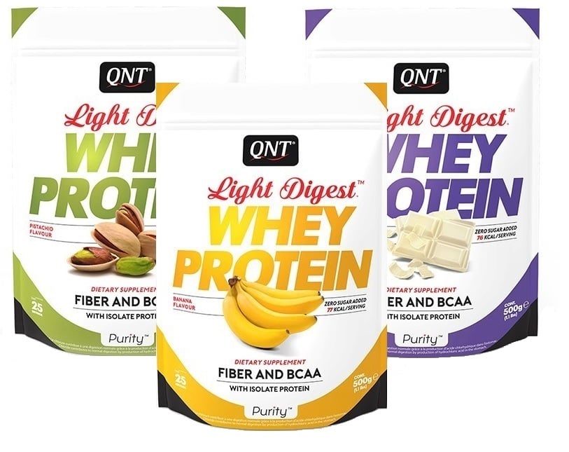 QNT Light Digest Whey Protein Banana 500 gr