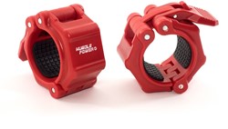Muscle Power Olympische Quick Lock Collar Set - Rood