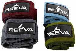 Reeva Resistance Bands - Weerstandsbanden - 4 stuks - Rood/Blauw/Grijs/Groen