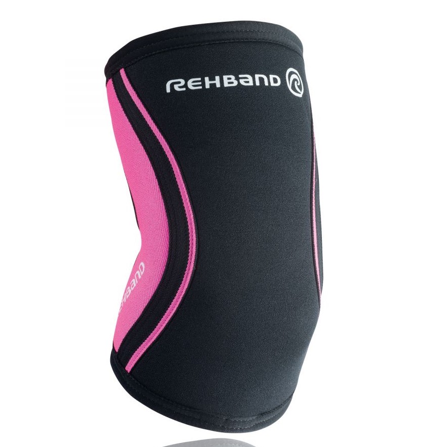 Rehband Elleboogbrace RX 5MM Black-Pink XXL