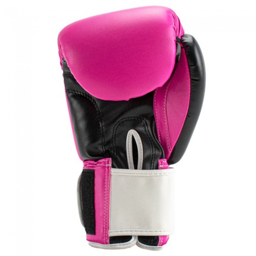 Super Pro Combat Gear Rebel (Kick)Bokshandschoenen - Zwart/Roze/Wit-3