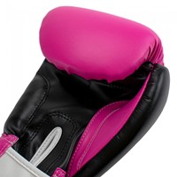 Super Pro Combat Gear Rebel (Kick)Bokshandschoenen - Zwart/Roze/Wit
