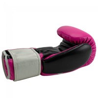 Super Pro Combat Gear Rebel (Kick)Bokshandschoenen - Zwart/Roze/Wit