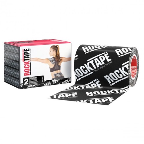 RockTape Classic Kinesiotape - Sporttape - 10 cm x 5 m - Zwart Logo