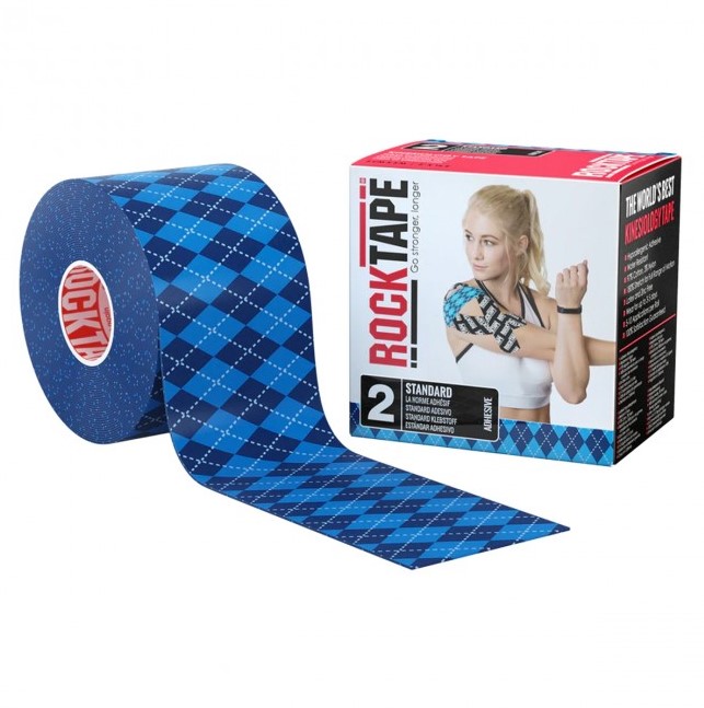 Onze onderneming salaris Beringstraat RockTape Classic Kinesiotape - Sporttape - 5 cm x 5 m - Blauw Ruit |  Fitnessapparaat.nl