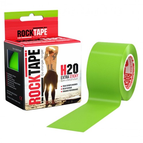 RockTape H20 Kinesiotape - Sporttape - 5 cm x 5 m - Groen