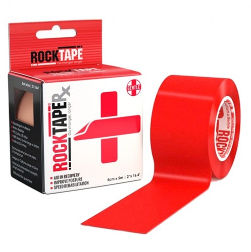 RockTape RX Kinesiotape - Sporttape - 5 cm x 5 m - Rood